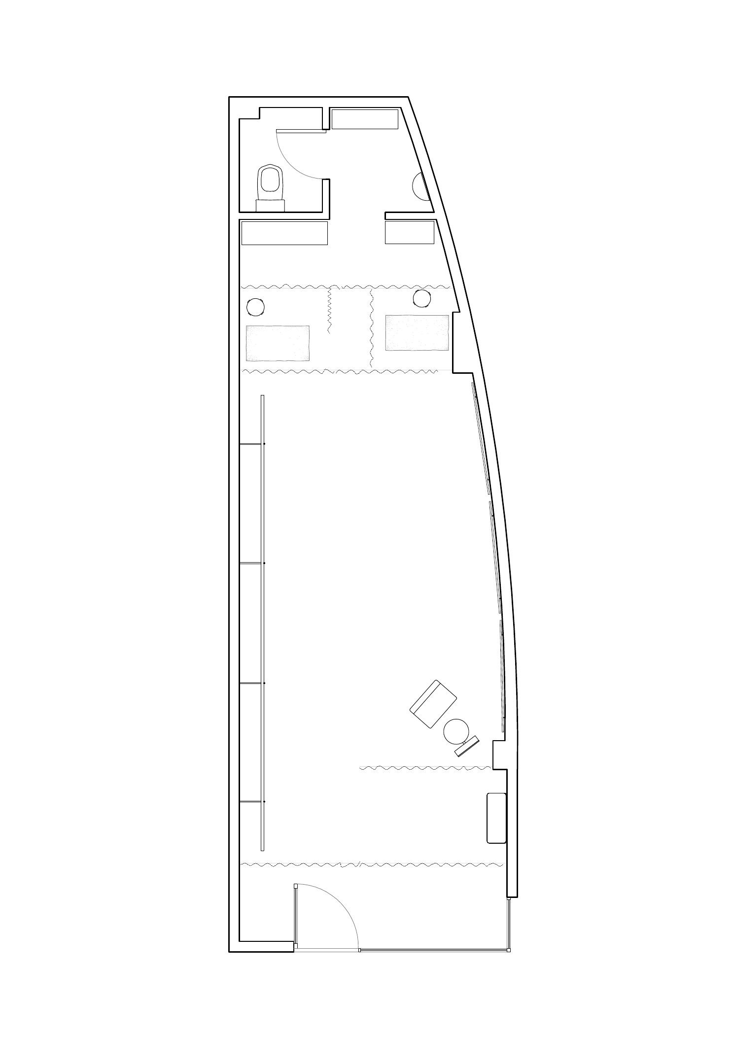 Planta arquitectónica del local Kabrakuervo